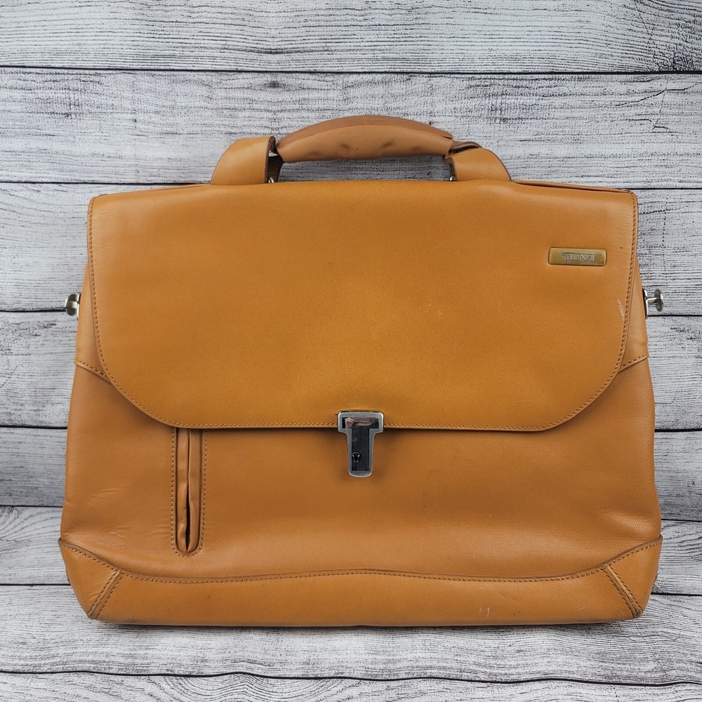 Tumi 2950 Formula T Coupe Slim Brief Case Top-loading Leather